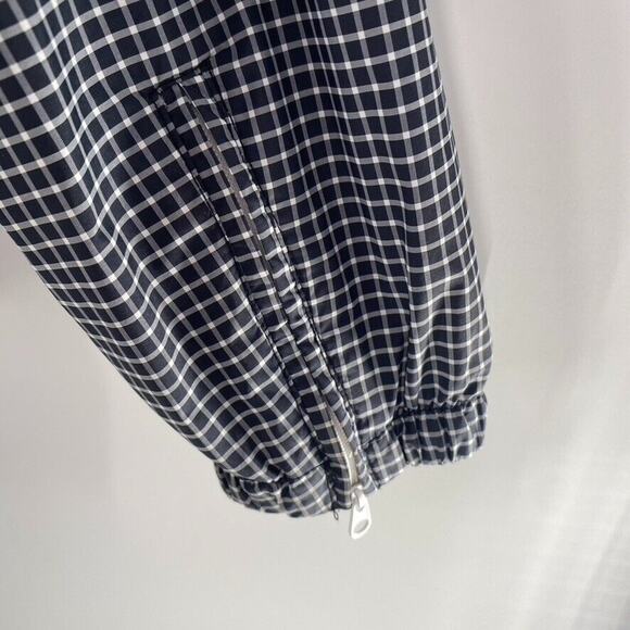 Nike AS Slant FZ Windbreaker Jacket Mens Lightweight Black White Check Sz M - Picture 11 of 12